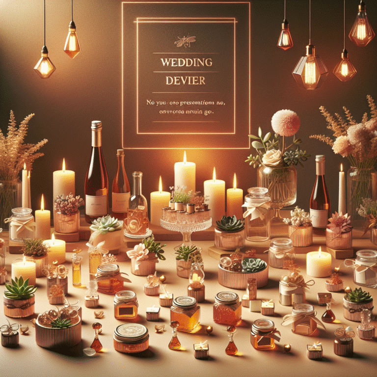 creative wedding favor presentation tips