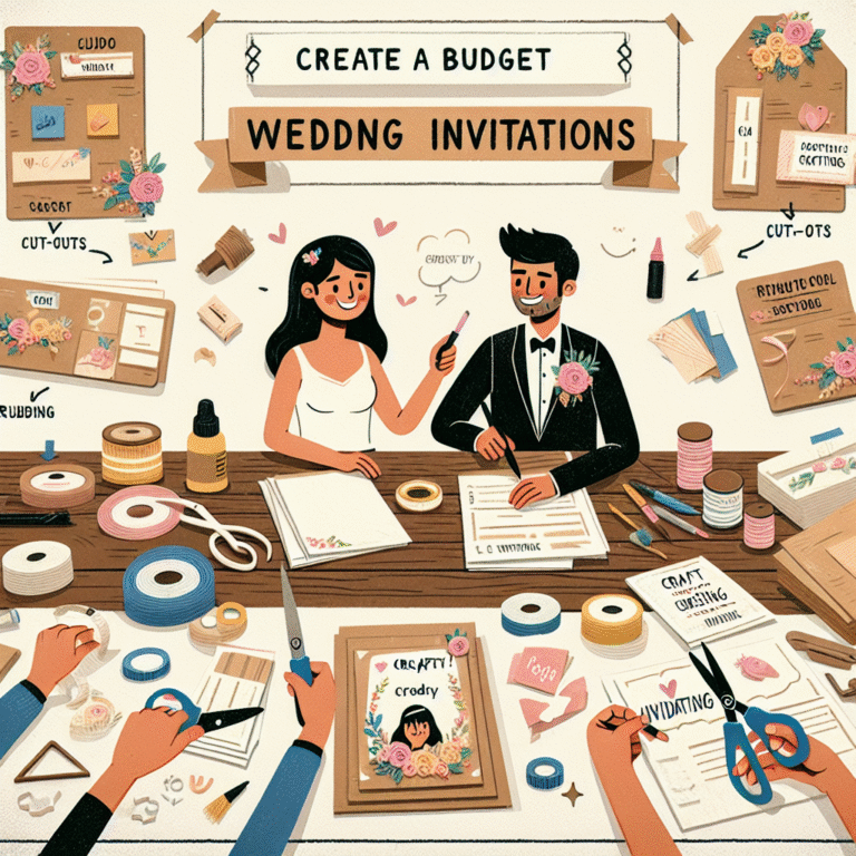 Budget Wedding Invitation Tutorial for Crafty Couples