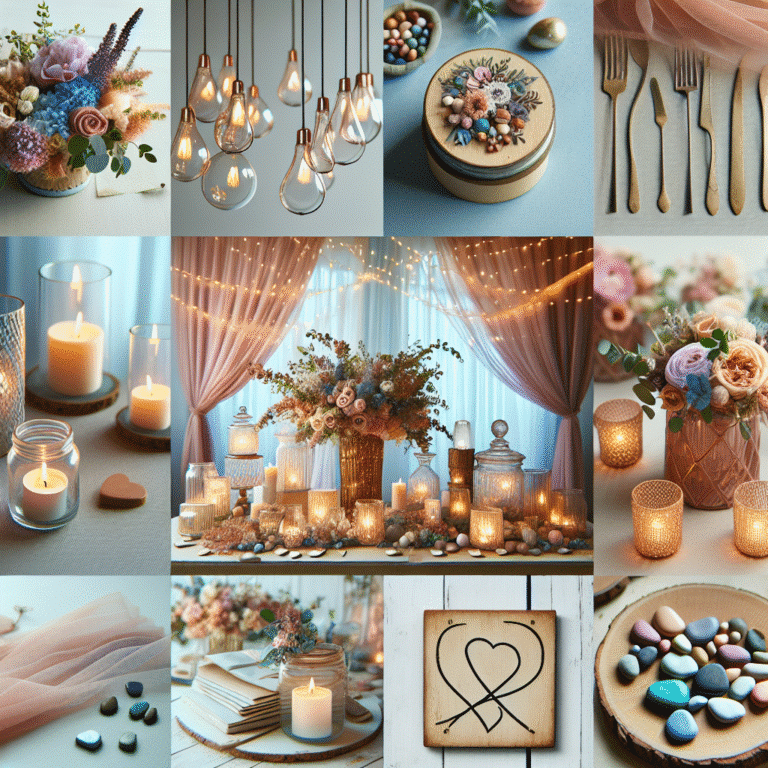 unique handmade wedding decor