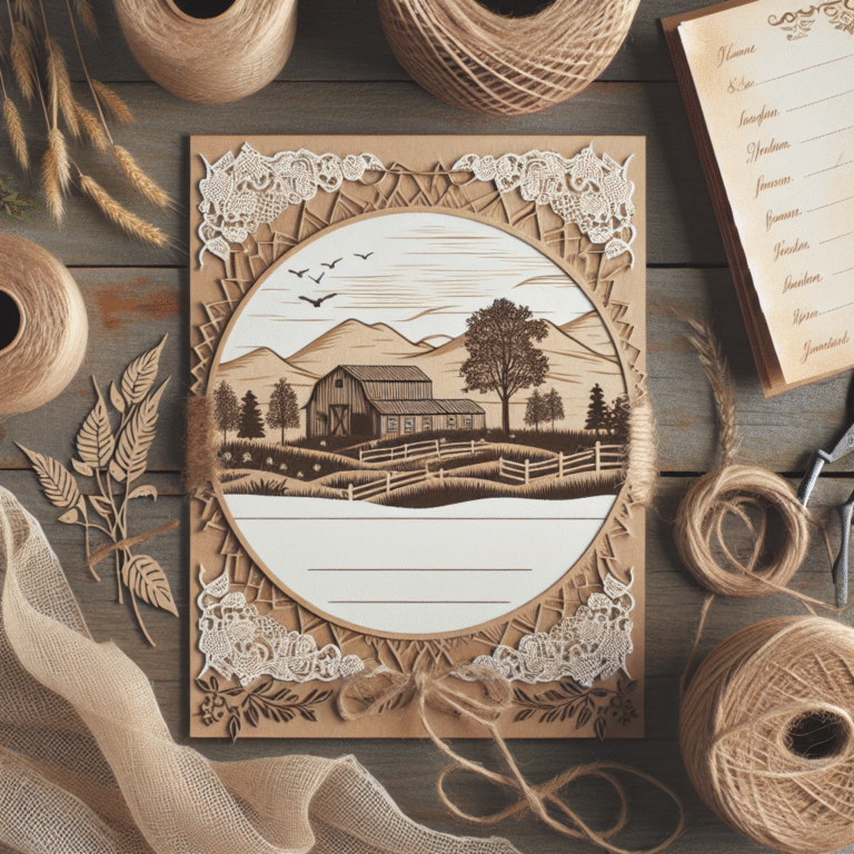 DIY Rustic Wedding Invitations for a Country Charm