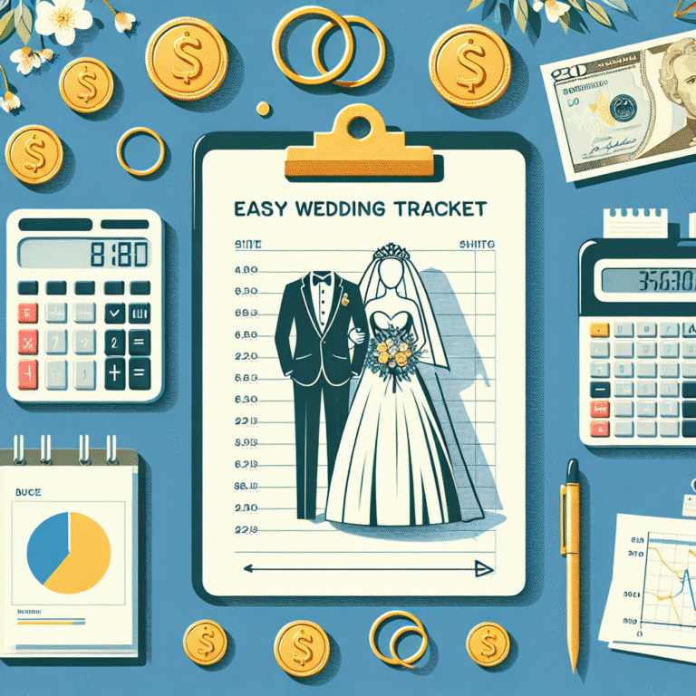 easy wedding budget tracker ideas