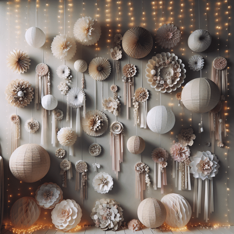 budget-friendly wedding wall decorations