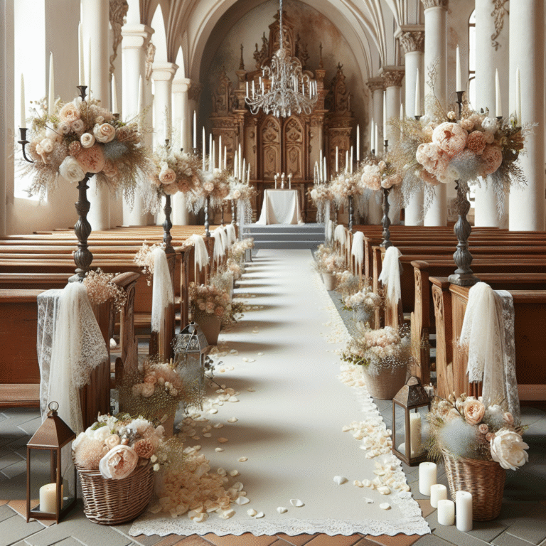 simple wedding aisle decoration ideas