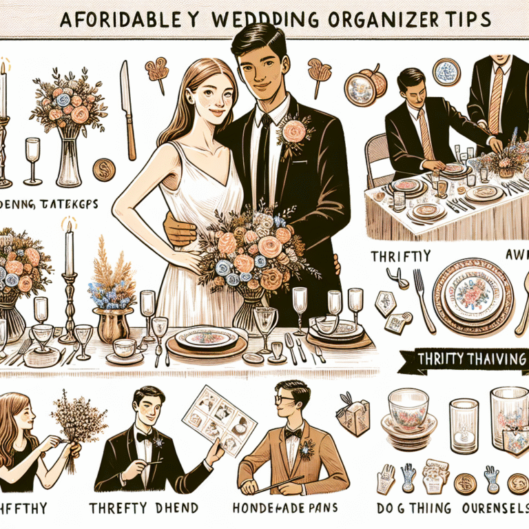 affordable wedding organization tips