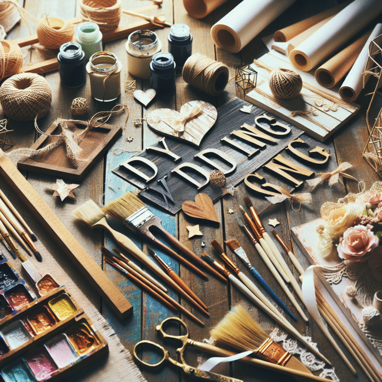 DIY wedding signs and banners