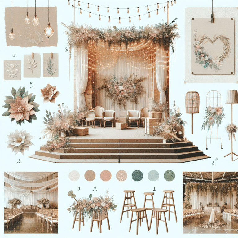 affordable wedding stage decor ideas